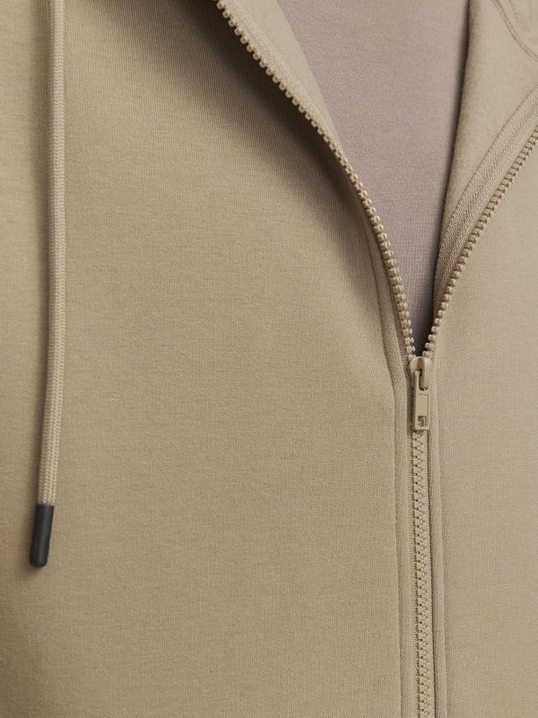 Herren Male Einfarbig Kapuzenjacke Sweatshirtjacke – Bild 6