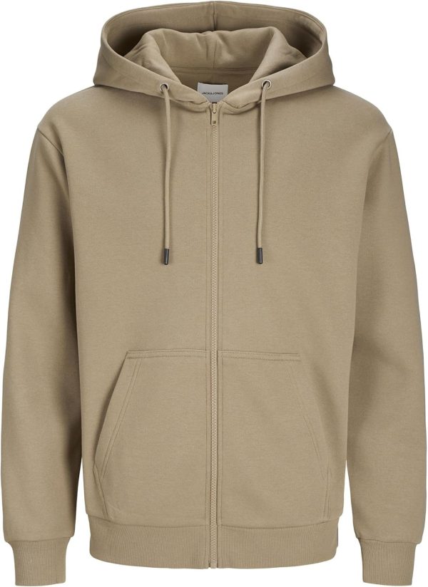 Herren Male Einfarbig Kapuzenjacke Sweatshirtjacke – Bild 7