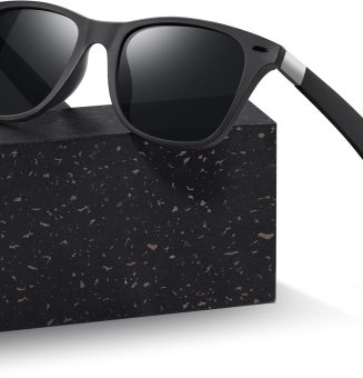 Sonnenbrille-für-Herren-Damen-Pilotenbrille 2 Paare Fliegerbrille Retro Vintage Polarisiert Sunglasses Set Schwarz Piloten Brille mit UV400 Schutz Fahrerbrille Verspiegelt Brille für Men