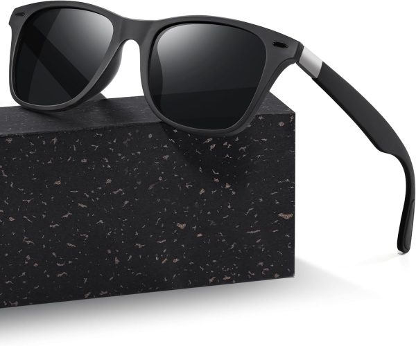 Sonnenbrille-für-Herren-Damen-Pilotenbrille 2 Paare Fliegerbrille Retro Vintage Polarisiert Sunglasses Set Schwarz Piloten Brille mit UV400 Schutz Fahrerbrille Verspiegelt Brille für Men