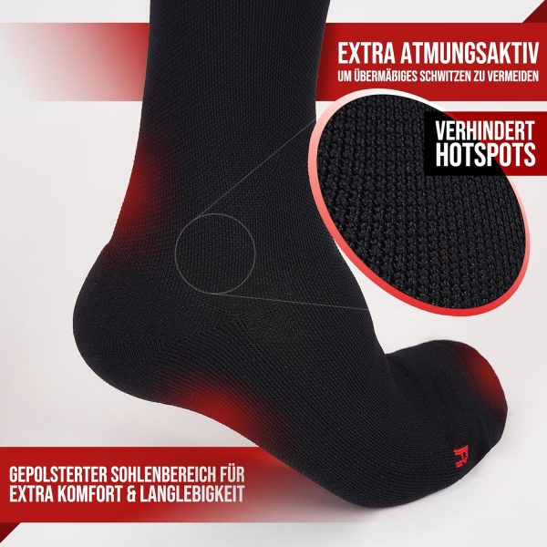 NEUMANN® Kompressionsstrümpfe Premium Jacquard - Für Kompression und Stabilität beim Laufen, Sport, Arbeiten & mehr - Mehr Leistung und schnellere Erholung (Gr. 43-46, 15-20mmHg) – Bild 3