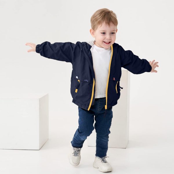 Baby Kapuzen Jackets, Jungen Langarm Winddicht Mantel Cartoon Aufdruck Jacken – Bild 2